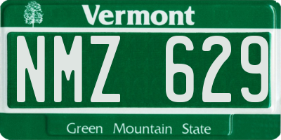 VT license plate NMZ629