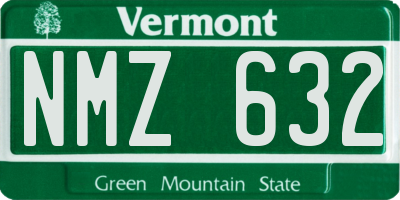 VT license plate NMZ632
