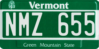 VT license plate NMZ655