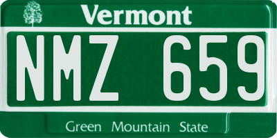 VT license plate NMZ659