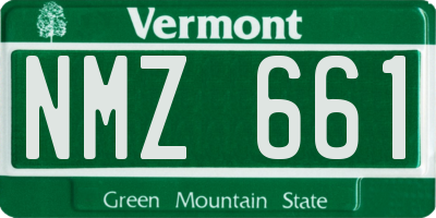 VT license plate NMZ661