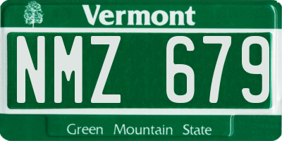 VT license plate NMZ679