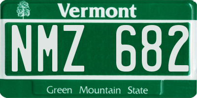 VT license plate NMZ682