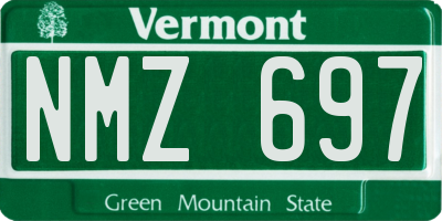 VT license plate NMZ697