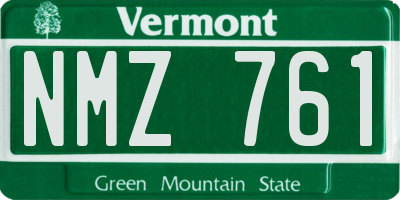 VT license plate NMZ761
