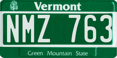 VT license plate NMZ763