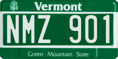 VT license plate NMZ901