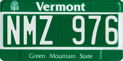 VT license plate NMZ976
