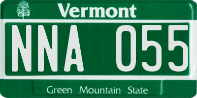 VT license plate NNA055
