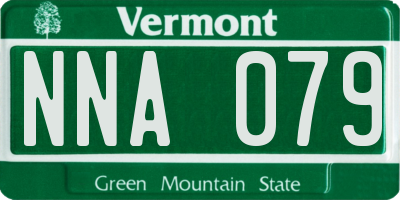 VT license plate NNA079
