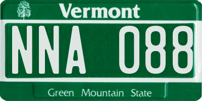 VT license plate NNA088