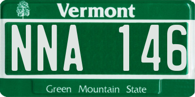 VT license plate NNA146