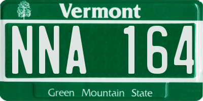 VT license plate NNA164