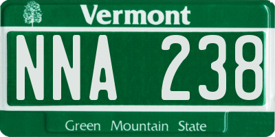 VT license plate NNA238