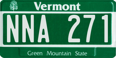 VT license plate NNA271