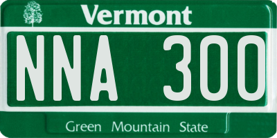 VT license plate NNA300