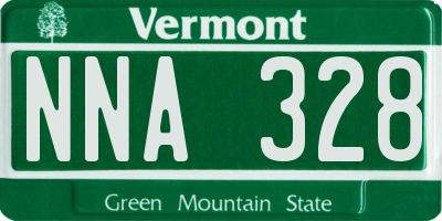 VT license plate NNA328