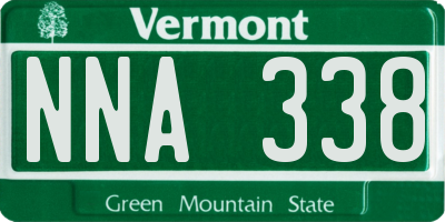 VT license plate NNA338