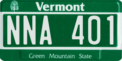 VT license plate NNA401