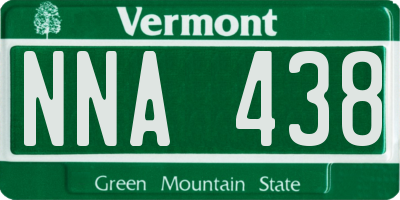 VT license plate NNA438