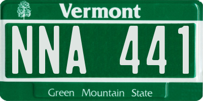 VT license plate NNA441