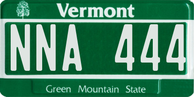 VT license plate NNA444