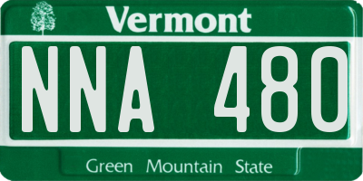 VT license plate NNA480