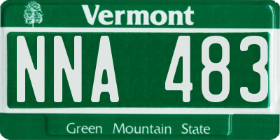 VT license plate NNA483