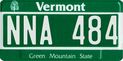 VT license plate NNA484