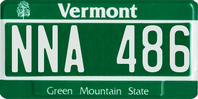 VT license plate NNA486