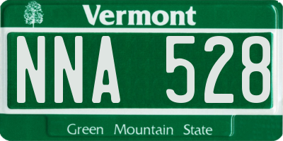 VT license plate NNA528