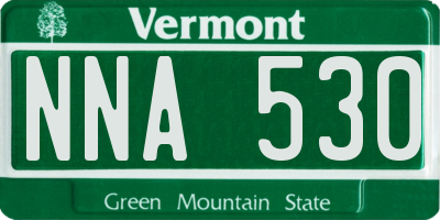 VT license plate NNA530
