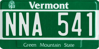 VT license plate NNA541
