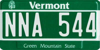 VT license plate NNA544