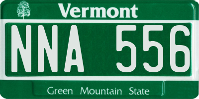 VT license plate NNA556