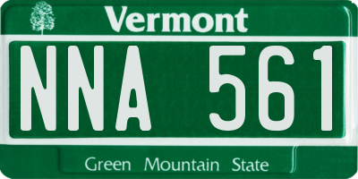 VT license plate NNA561