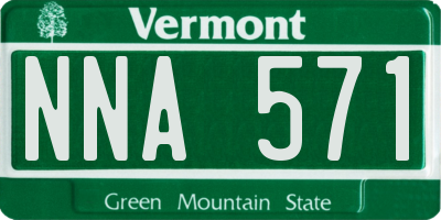 VT license plate NNA571