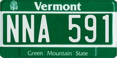 VT license plate NNA591