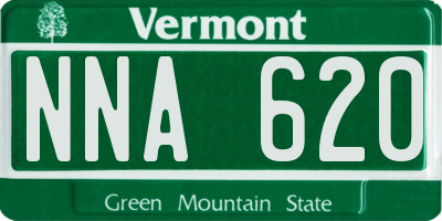 VT license plate NNA620