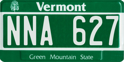 VT license plate NNA627