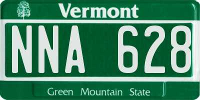 VT license plate NNA628