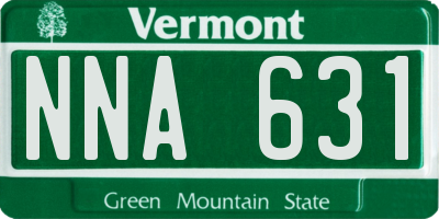VT license plate NNA631