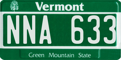 VT license plate NNA633