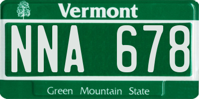 VT license plate NNA678
