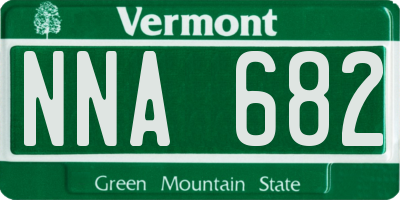VT license plate NNA682