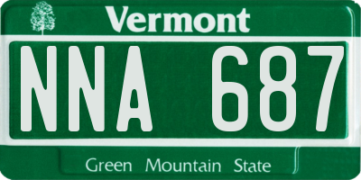 VT license plate NNA687