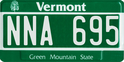 VT license plate NNA695