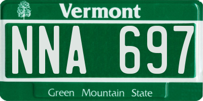 VT license plate NNA697