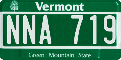 VT license plate NNA719