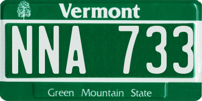 VT license plate NNA733